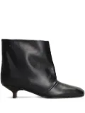 Vicini square-toe boots - Black