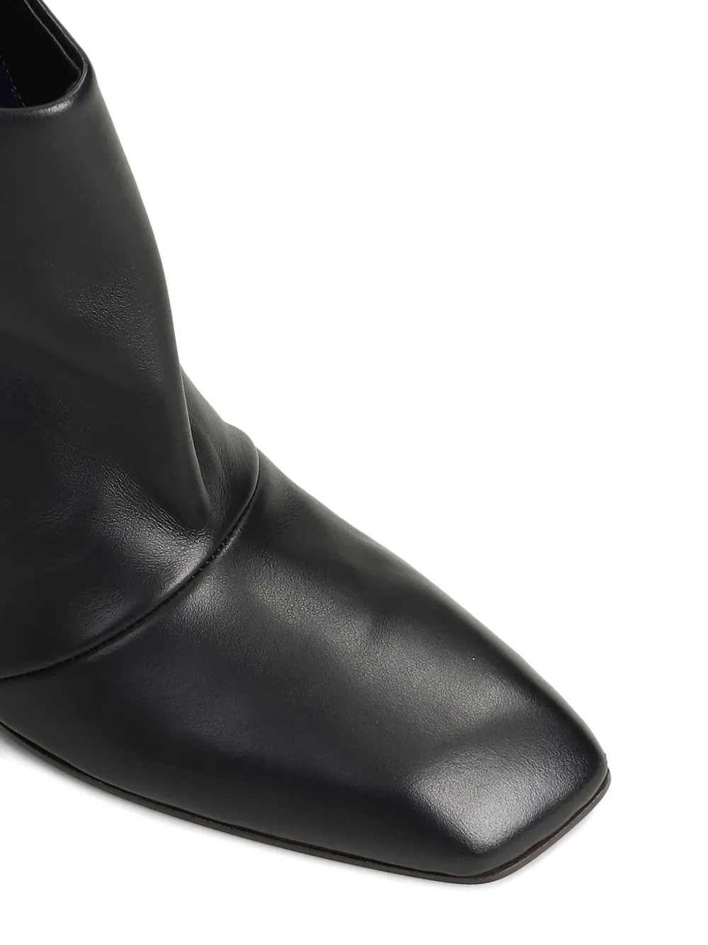 Vicini Cizin 30 Low Heels Ankle Boots In Black Leather In Black