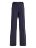 True Royal button-fastening wide-leg trousers - Blue