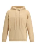 Laneus kangaroo-pocket knitted hoodie - Neutrals