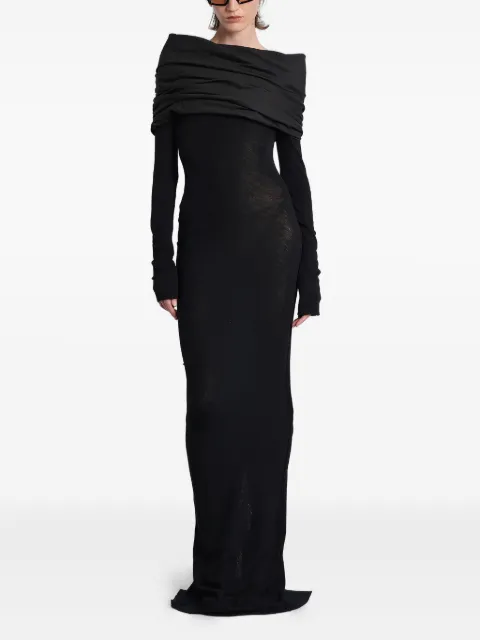 ENTIRE STUDIOS vestido largo con hombros drapeados