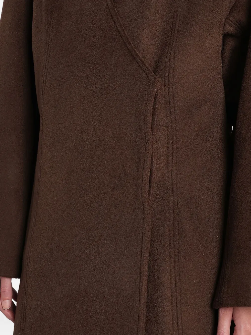 Entire Studios Wrap-front Double-breasted Coat In Brown