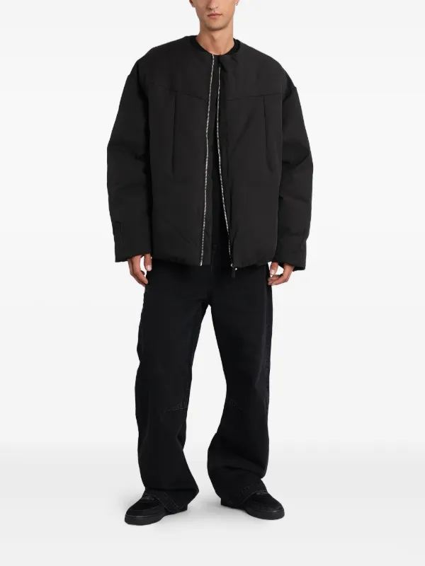 ジャケット・アウター ENTIRE STUDIOS ENTIRE STUDIOS ノーカラー パデッドジャケット | ブラック | FARFETCH JP