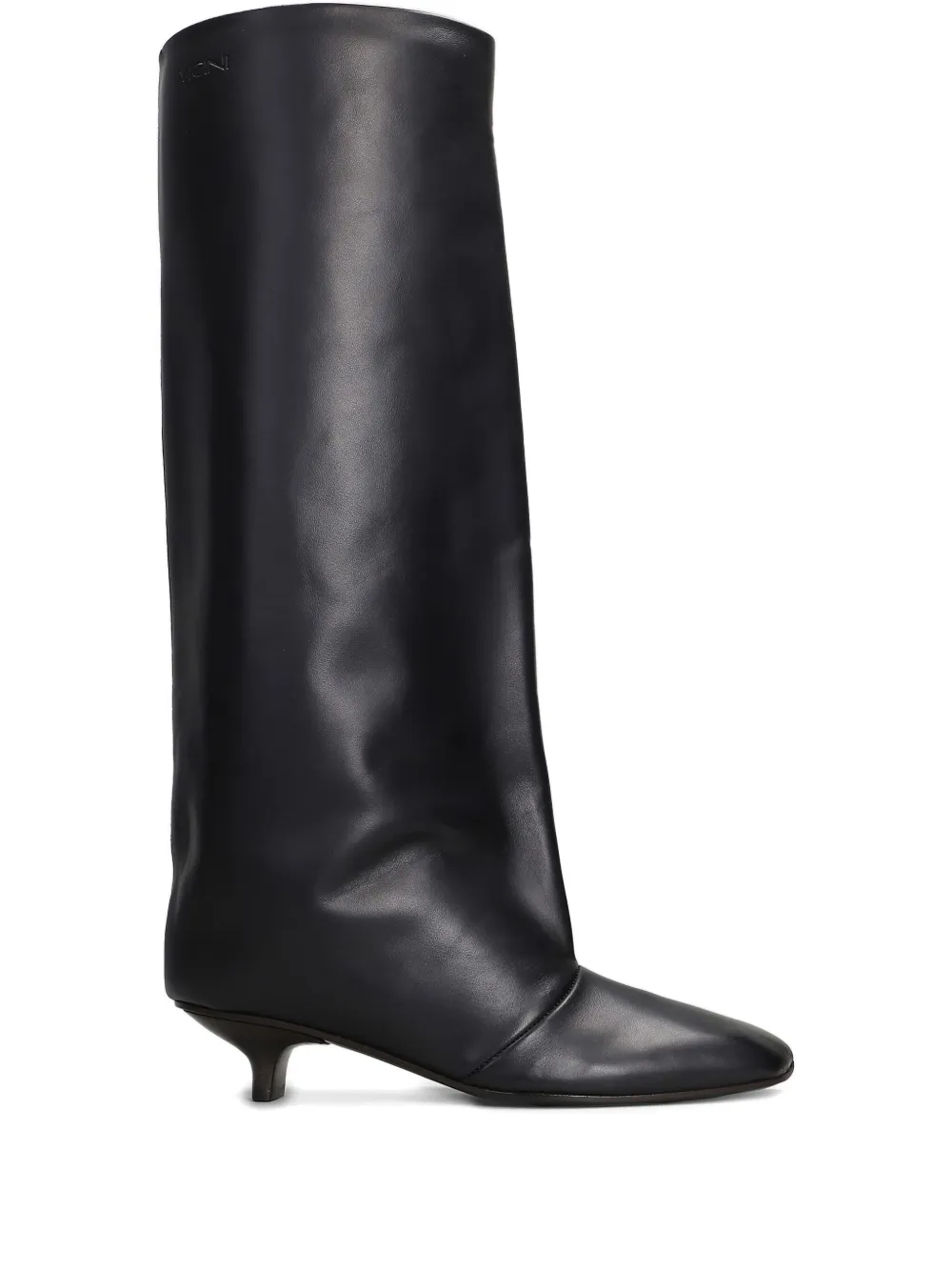 Vicini square-toe leather boots | Black | Image 1