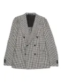 Tagliatore houndstooth double-breasted blazer - Grey