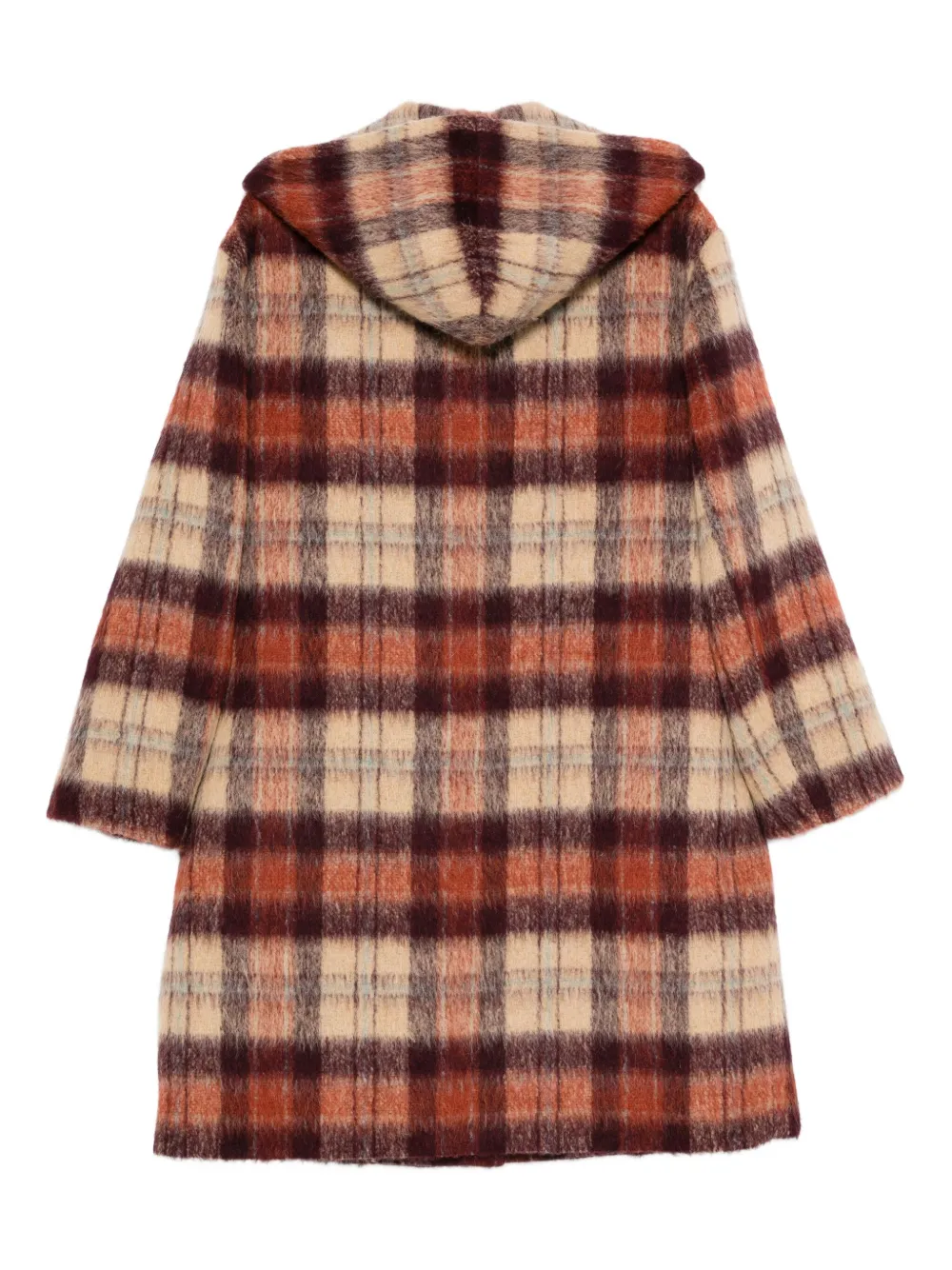 Nº21 hooded checked coat | Single Breasted Coats | Image 2