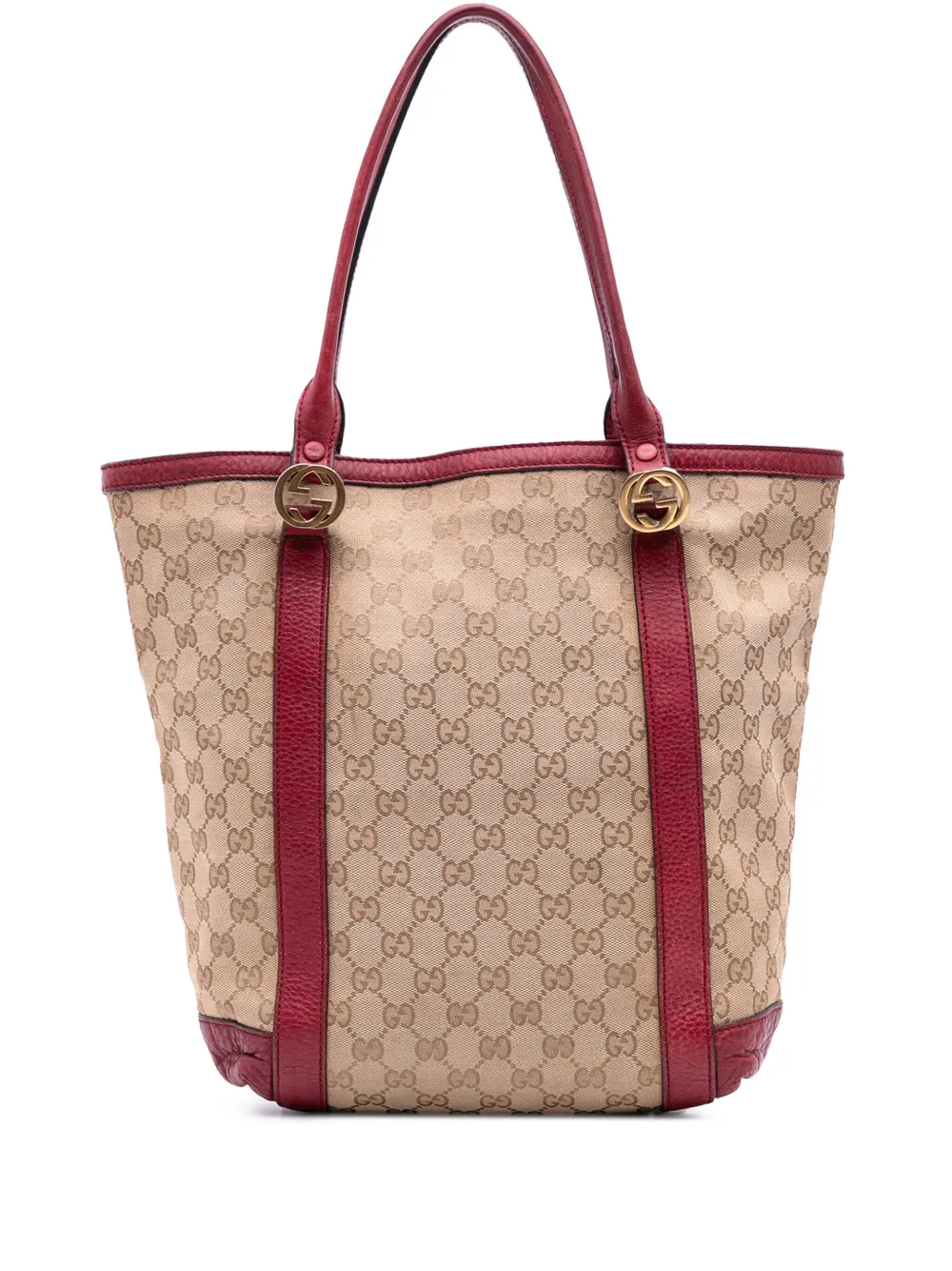 Gucci Pre-Owned 2016-2025 GGキャンバス ツインズ ハンドバッグ - ブラウン Gucci Pre-Owned 2016-2025 GGキャンバス ツインズ ハンドバッグ - ブラウン