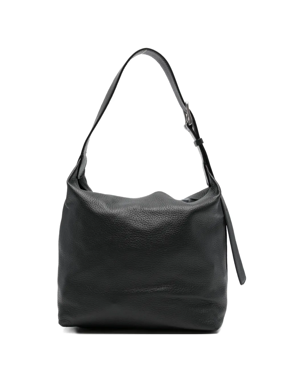 The Row Isa buckle-fastening leather shoulder bag - Nero