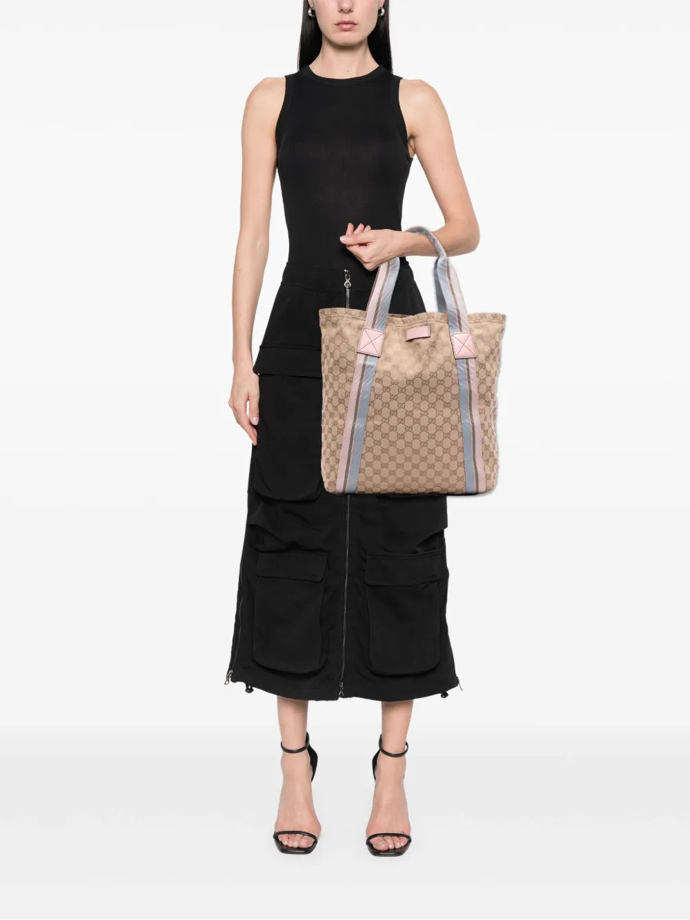 Gucci Pre-Owned 2016-2025 GG Canvas Web tote bag | Pre-Owned | Image 2