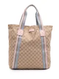 Gucci Pre-Owned 2016-2025 GG Canvas Web tote bag - Brown