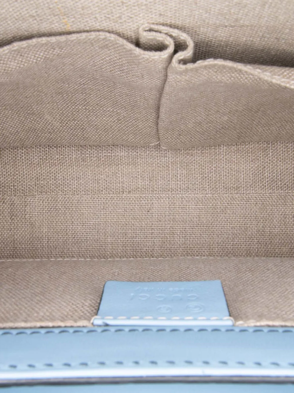 Pre-owned Gucci 2016-2025 Medium Microssima Emily Shoulder Bag In Blue