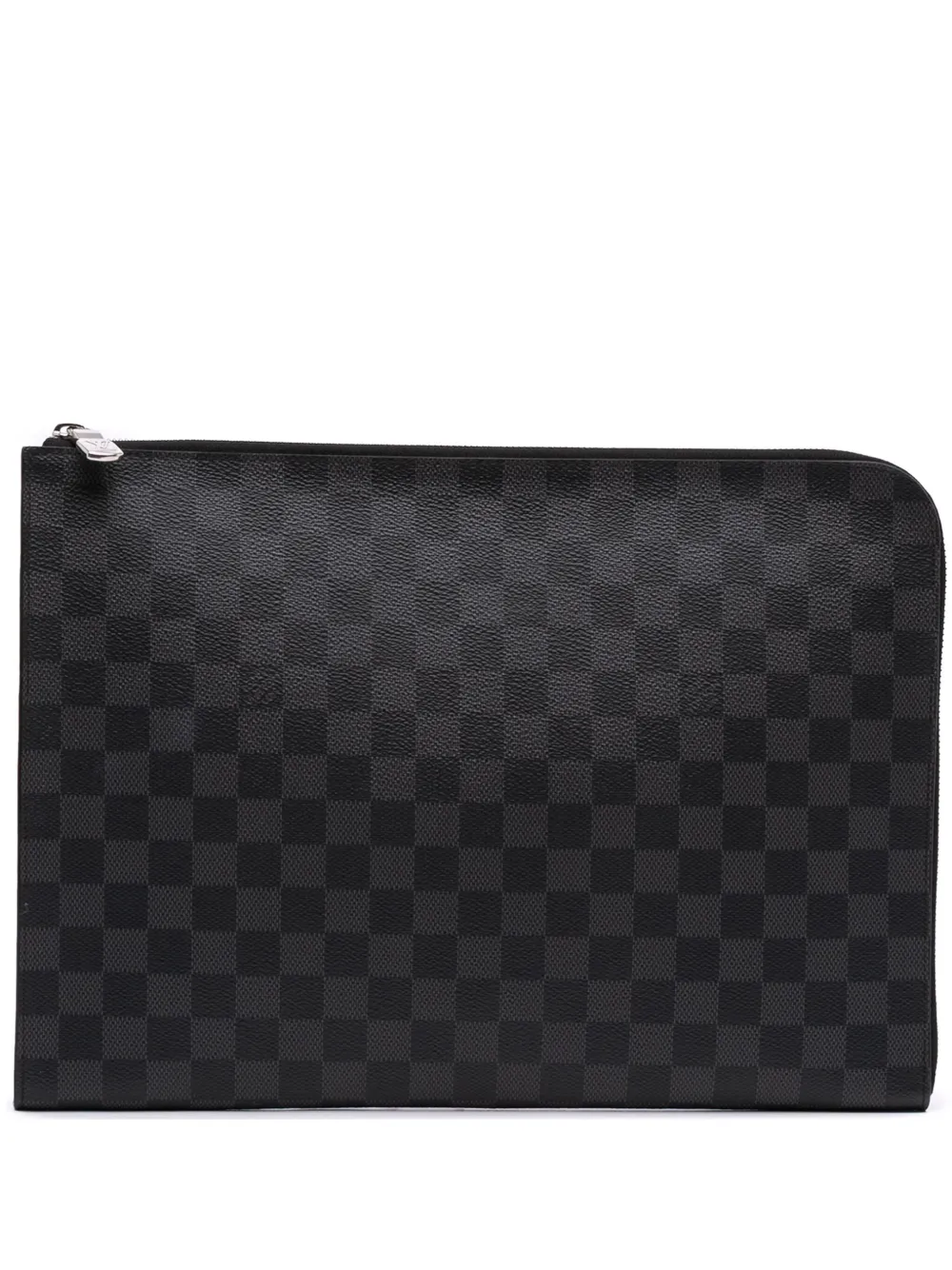 Louis Vuitton Pre-Owned 2018 Damier Graphite Pochette Jour GM clutch Louis Vuitton Pre-Owned 2018 Damier Graphite Pochette Jour GM clutch