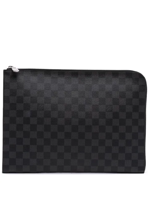 Louis Vuitton Pre-Owned 2018 Damier Graphite Pochette Jour GM clutch bag