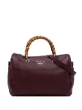 Gucci Pre-Owned 2016-2025 Medium Calfskin Bamboo Shopper Boston Bag satchel - Red