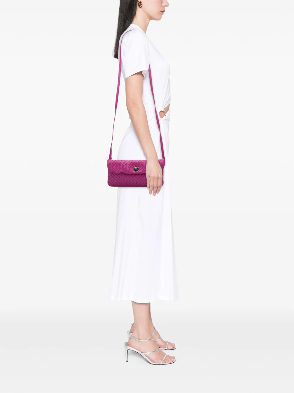 Bottega Veneta Pre-Owned 2011 Mini Nappa Intrecciato Turn Lock crossbody bag | Pre-Owned | Image 2