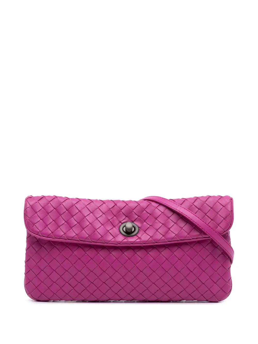 Bottega Veneta Pre-Owned 2011 Mini Nappa Intrecciato Turn Lock Bottega Veneta Pre-Owned 2011 Mini Nappa Intrecciato Turn Lock