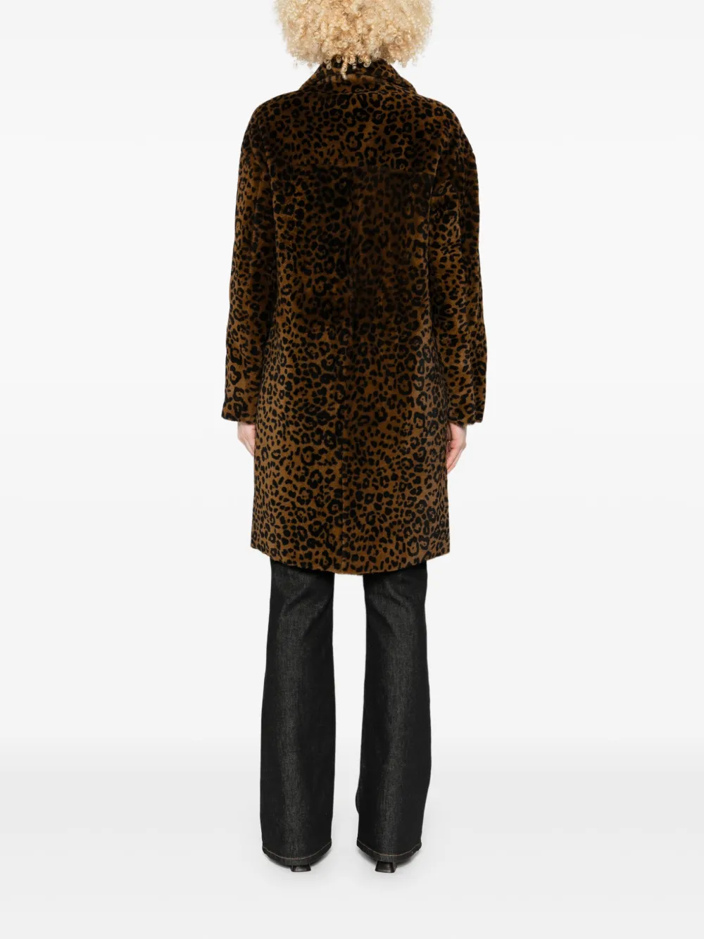 Salvatore Santoro Mantel Mit Leoparden-print In Brown