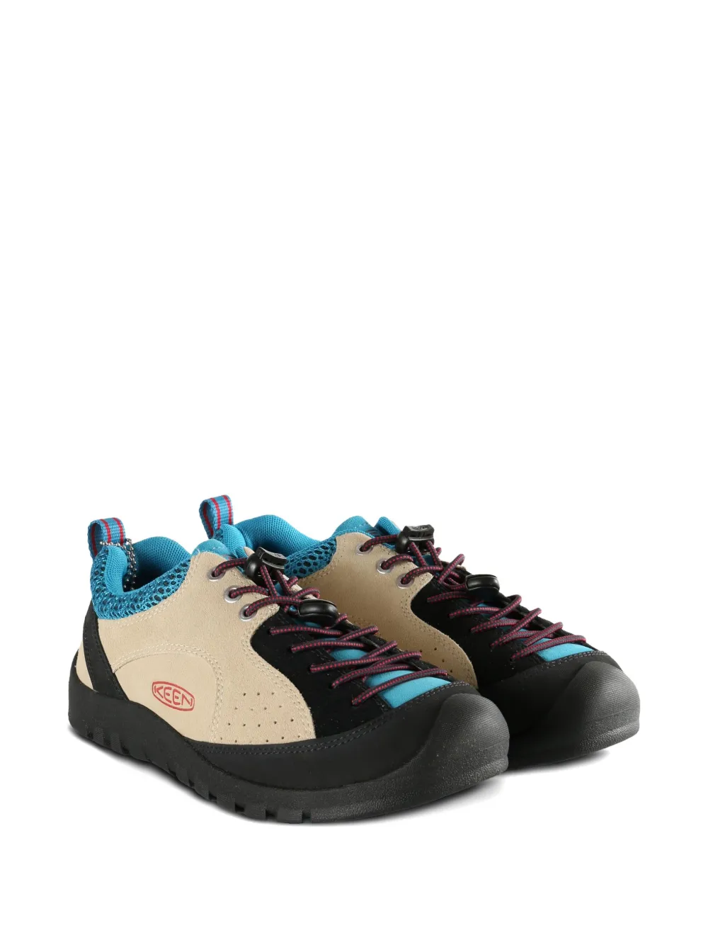 KEEN FOOTWEAR suede leather mesh sneakers - Beige