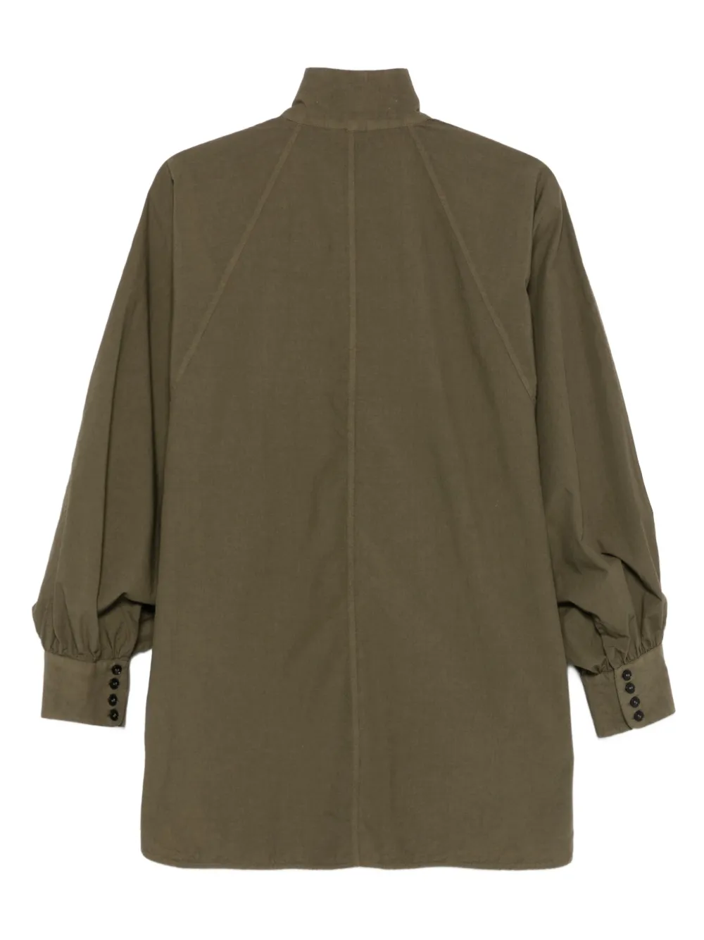 Barena Blouse met hoge hals - Groen