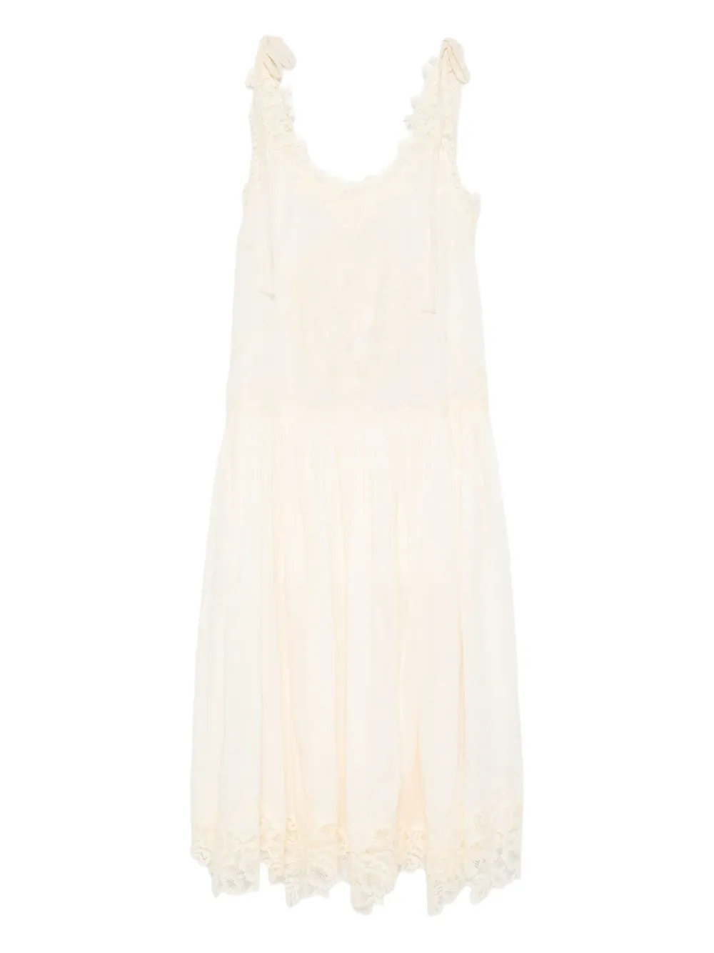 ZIMMERMANN lace-trimmed slip dress - ニュートラル ZIMMERMANN lace-trimmed slip dress - ニュートラル