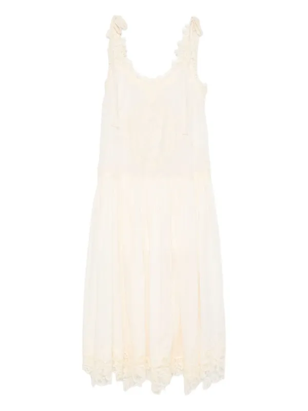 【ZIMMERMANN】スリップドレス ZIMMERMANN ZIMMERMANN レーストリム スリップドレス | ニュートラル