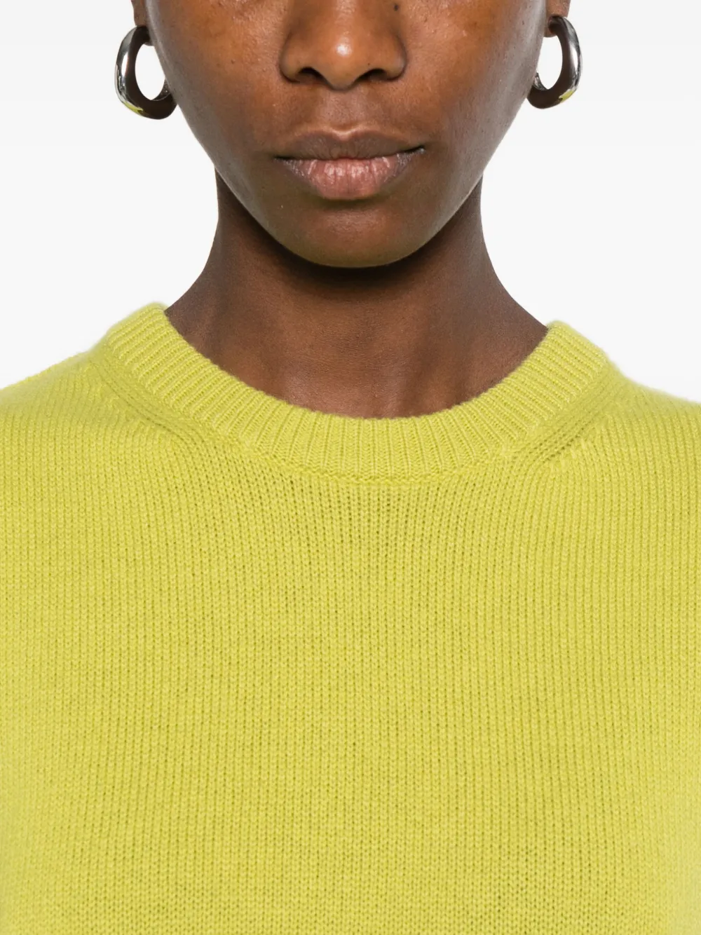 6397 Sleeveless Wool-cashmere Top In Yellow