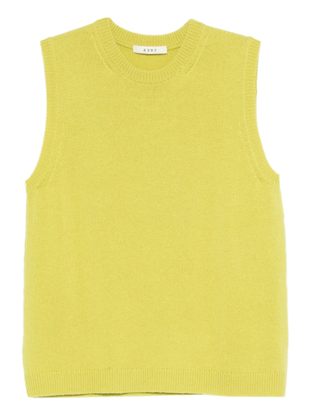 6397 sleeveless wool-cashmere top | Green | Image 1