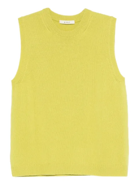 6397 sleeveless wool-cashmere top