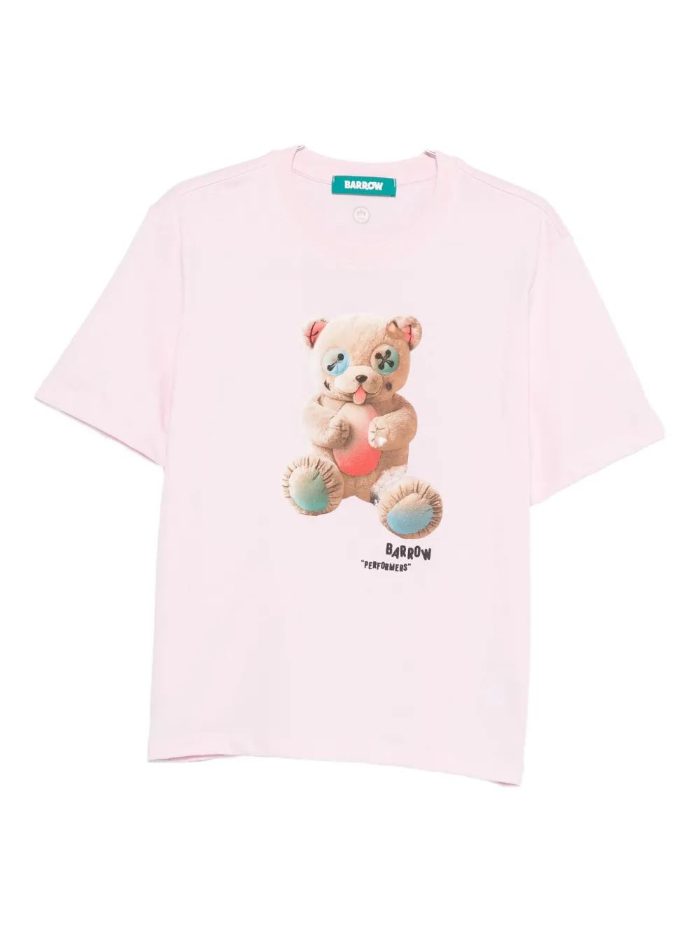 BARROW teddy-print T-shirt | Pink | Image 1