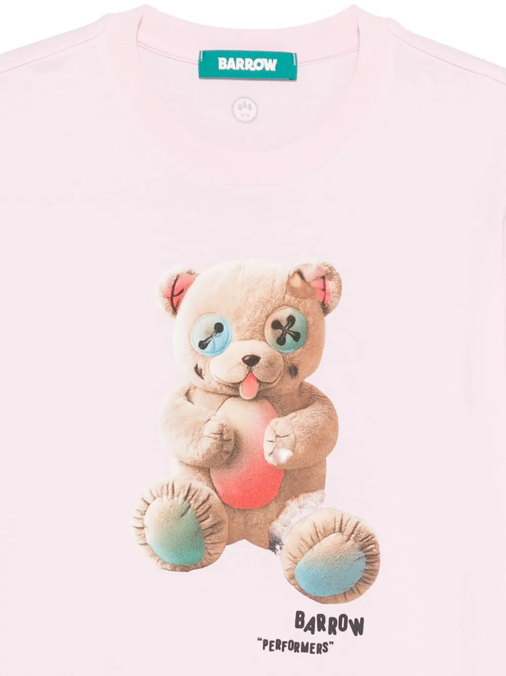 BARROW T-shirt met teddybeerprint Roze