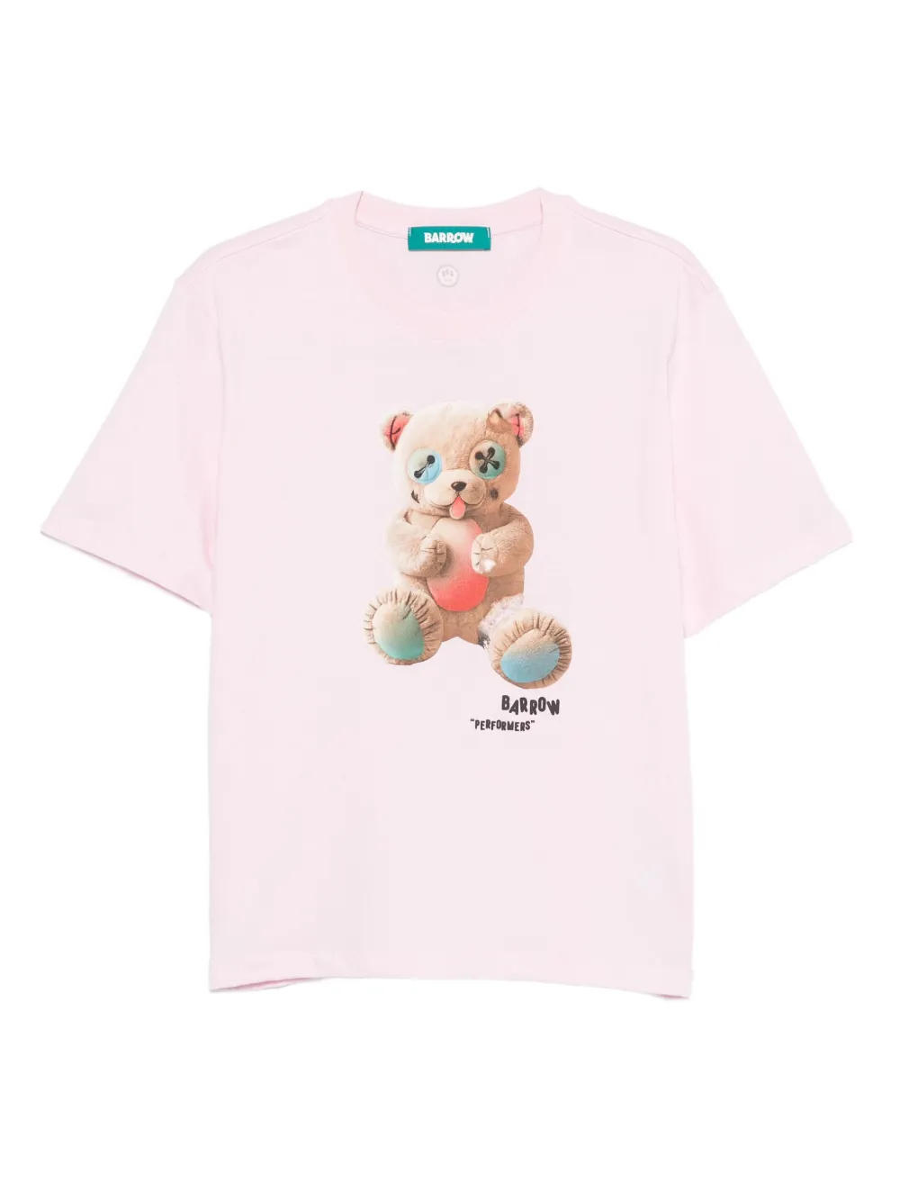 BARROW teddy-print T-shirt | Pink | Image 1