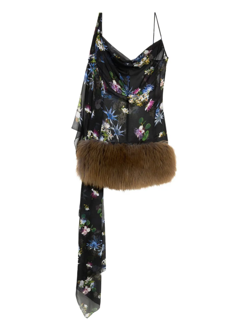 Blumarine Floral-print Mini Dress In Multi