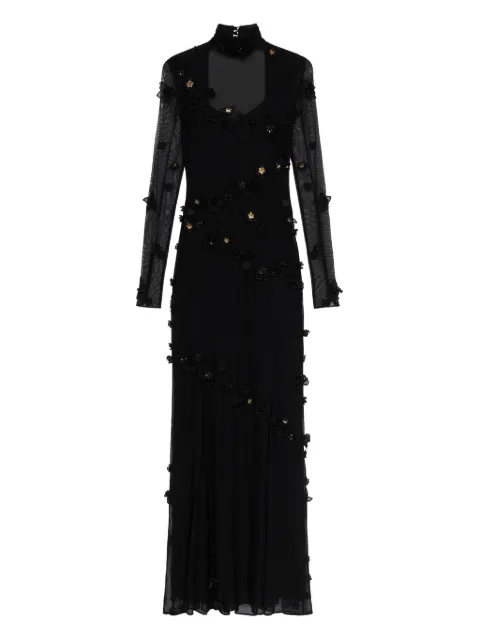 Blumarine floral-embellished maxi dress