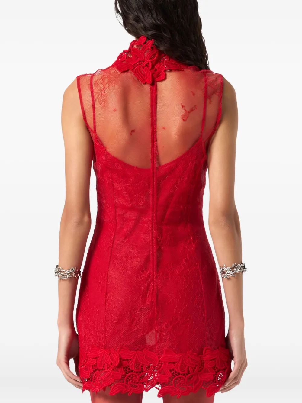 Blumarine lace mini dress Rood