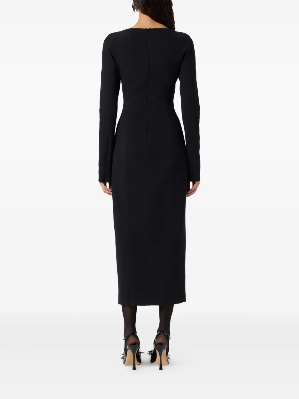 Blumarine Crystal-embellished Midi Dress In Multi