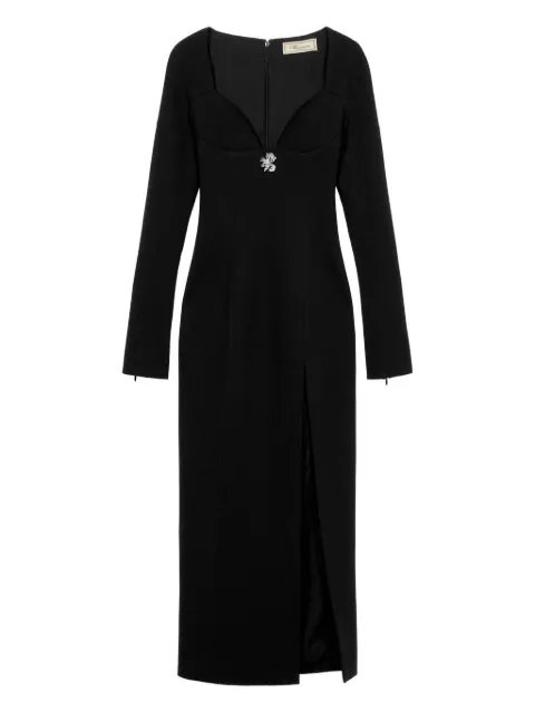 Blumarine crystal-embellished midi dress