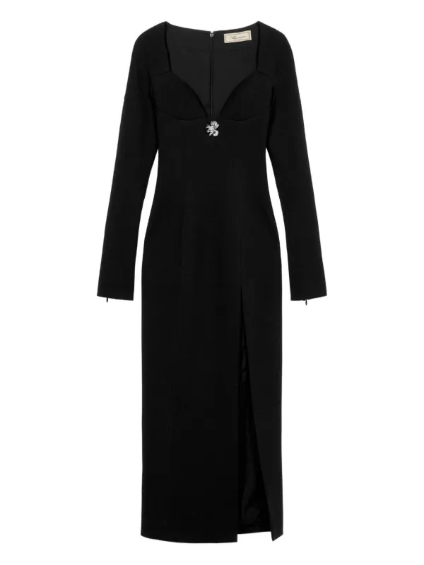 Blumarine ビジュートリム ドレス | ブラック | FARFETCH JP