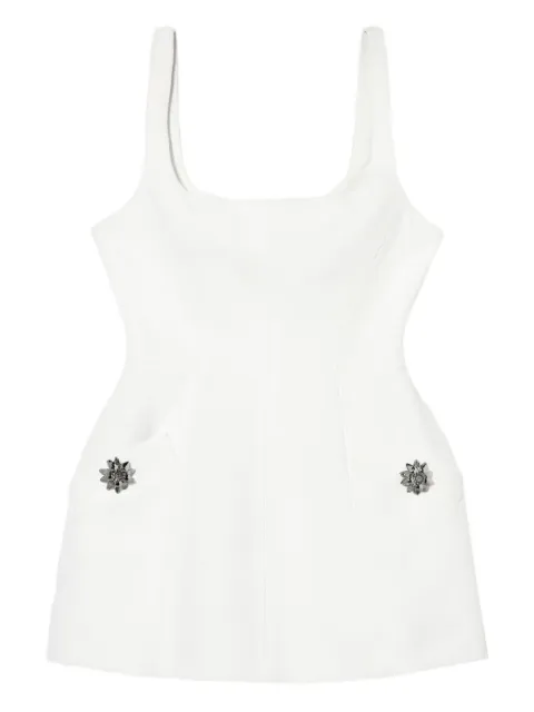 Blumarine embellished-pocket mini dress