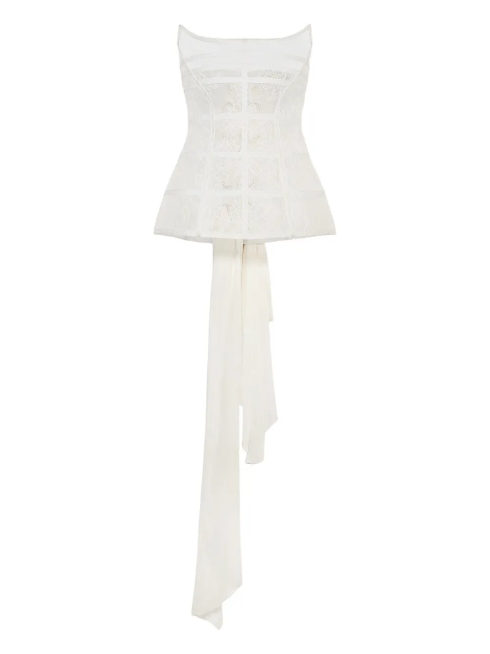 Blumarine ストラップレス トップ - ホワイト Blumarine ストラップレス トップ - ホワイト
