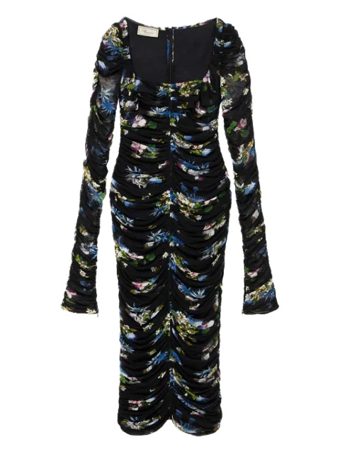 Blumarine floral-print midi dress