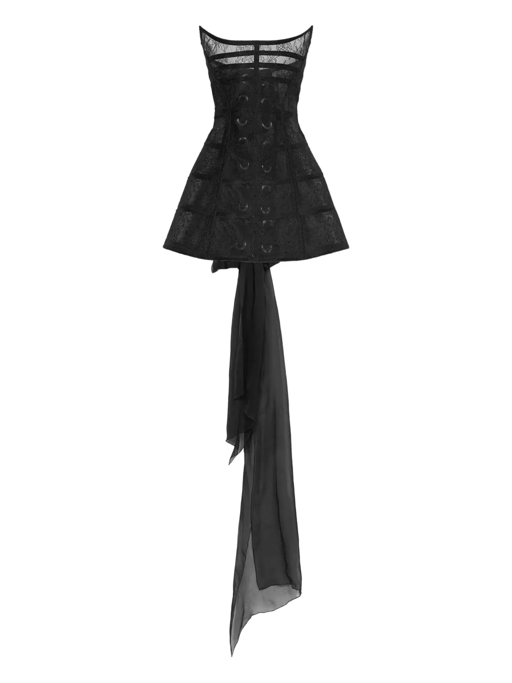 Blumarine Strapless Mini Dress In Black