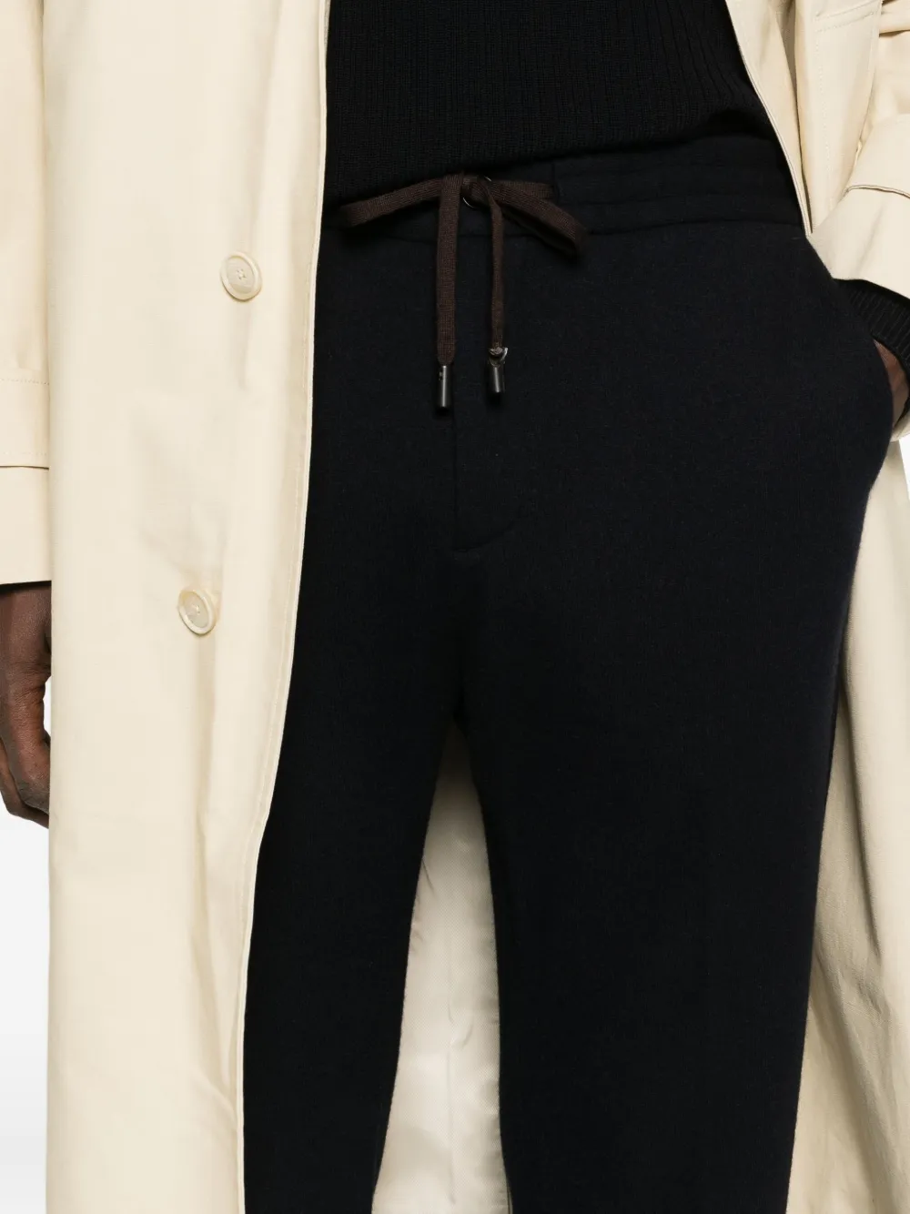 Maurizio Baldassari Wool Straight-leg Trousers In Black