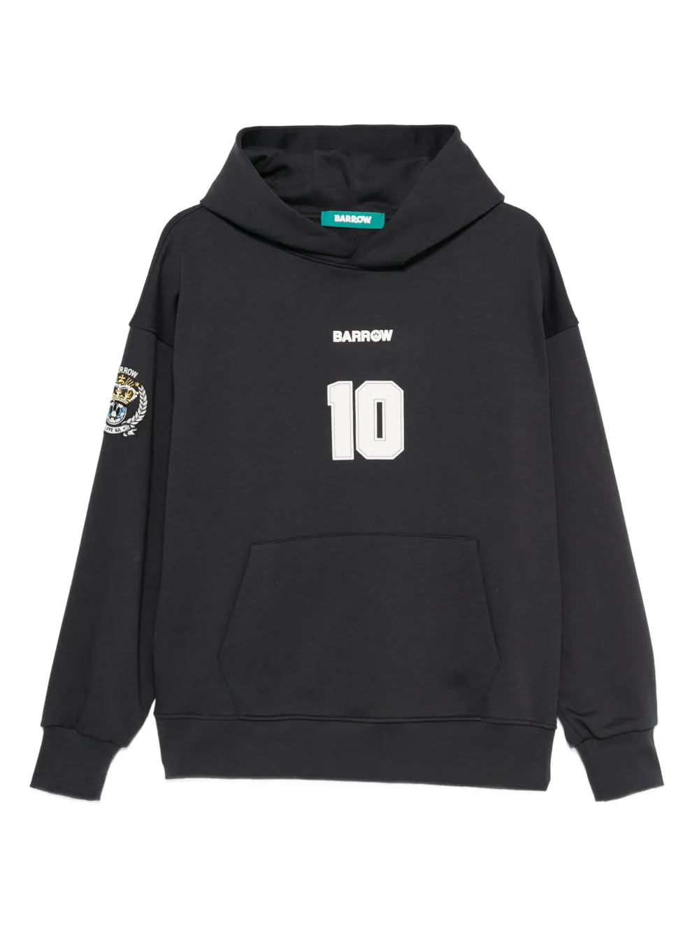 BARROW number-printed hoodie | Black | Image 1