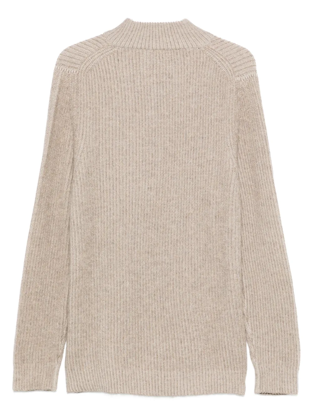 Maurizio Baldassari Geribbeld poloshirt - Beige
