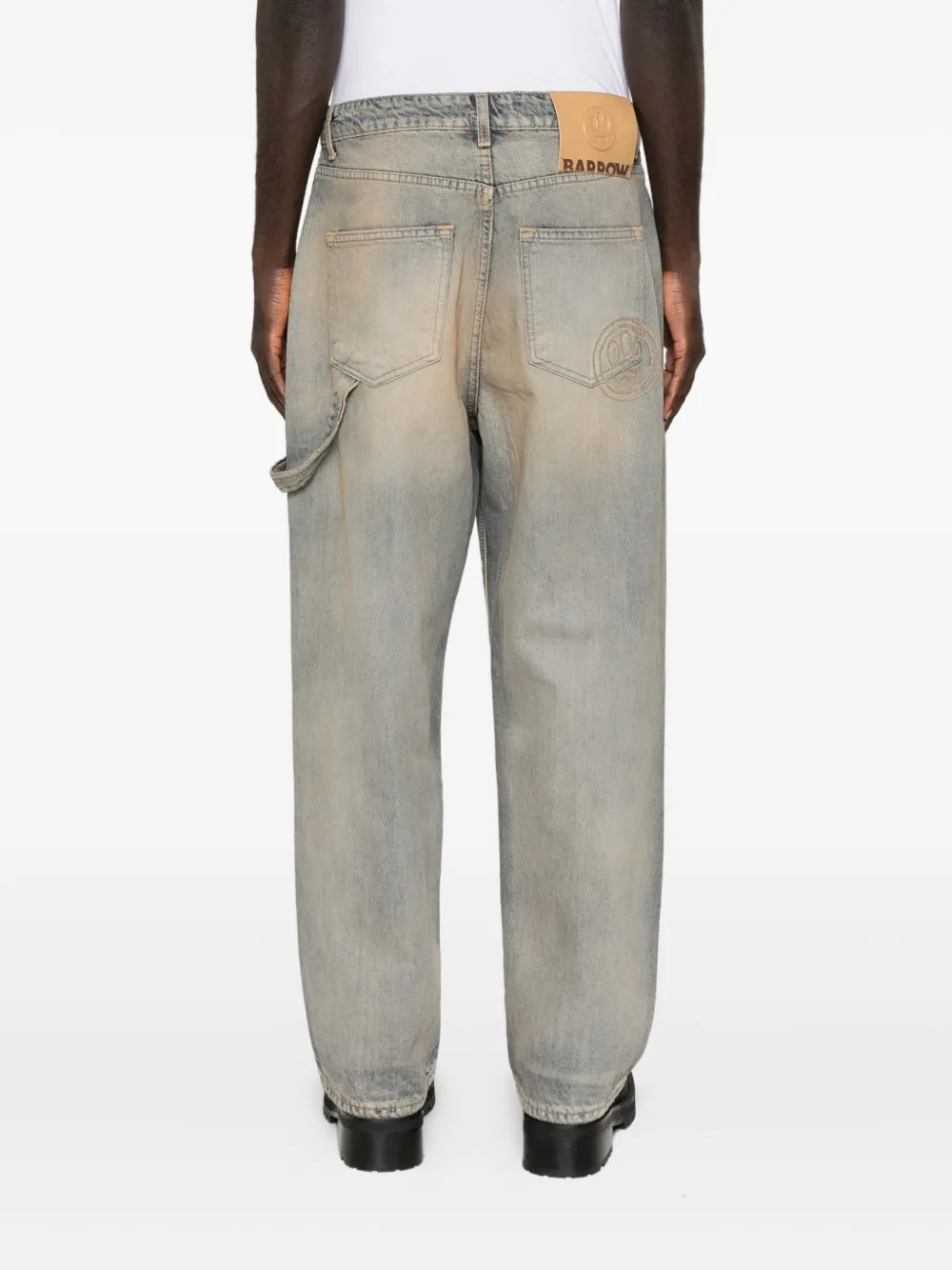 BARROW Denim jeans met vervaagd effect Blauw