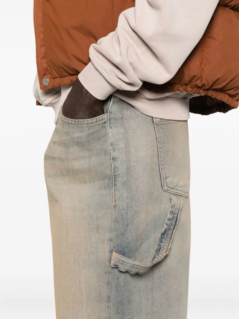 BARROW Denim jeans met vervaagd effect Blauw