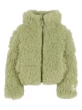 Molo turtleneck teddy-texture jacket - 8371