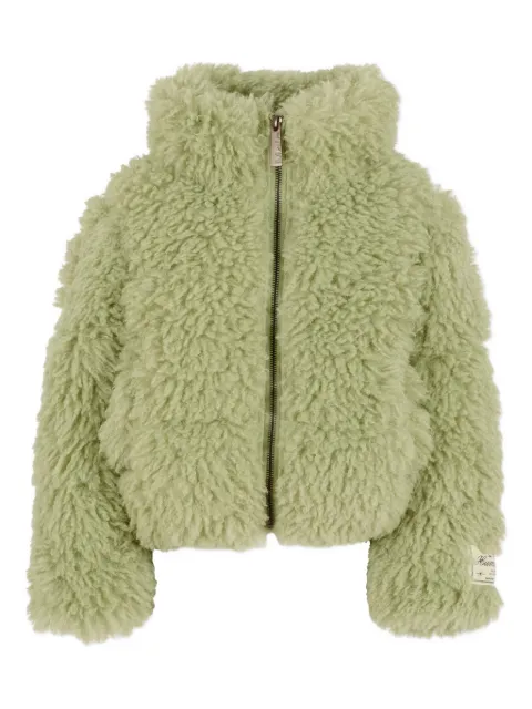 Molo turtleneck teddy-texture jacket