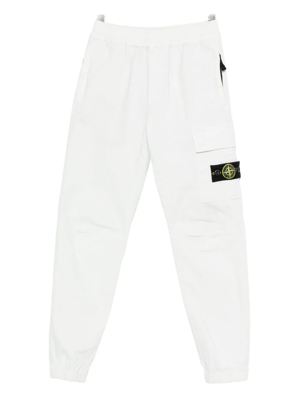 Stone Island Junior cargo-pocket elasticated trousers | White | Image 1