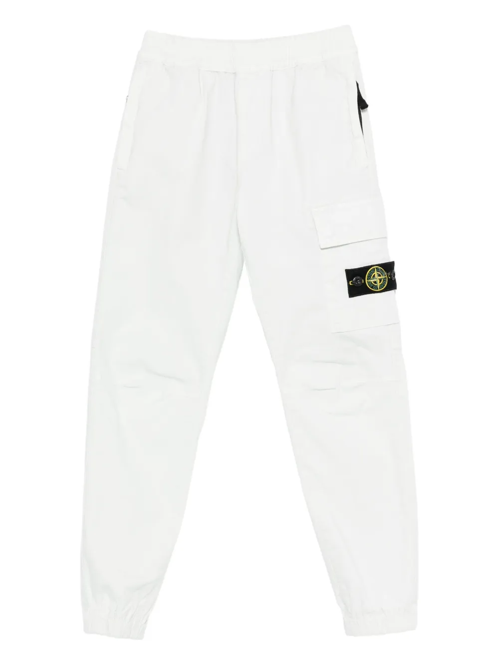 Stone Island Junior cargo-pocket elasticated trousers - Bianco